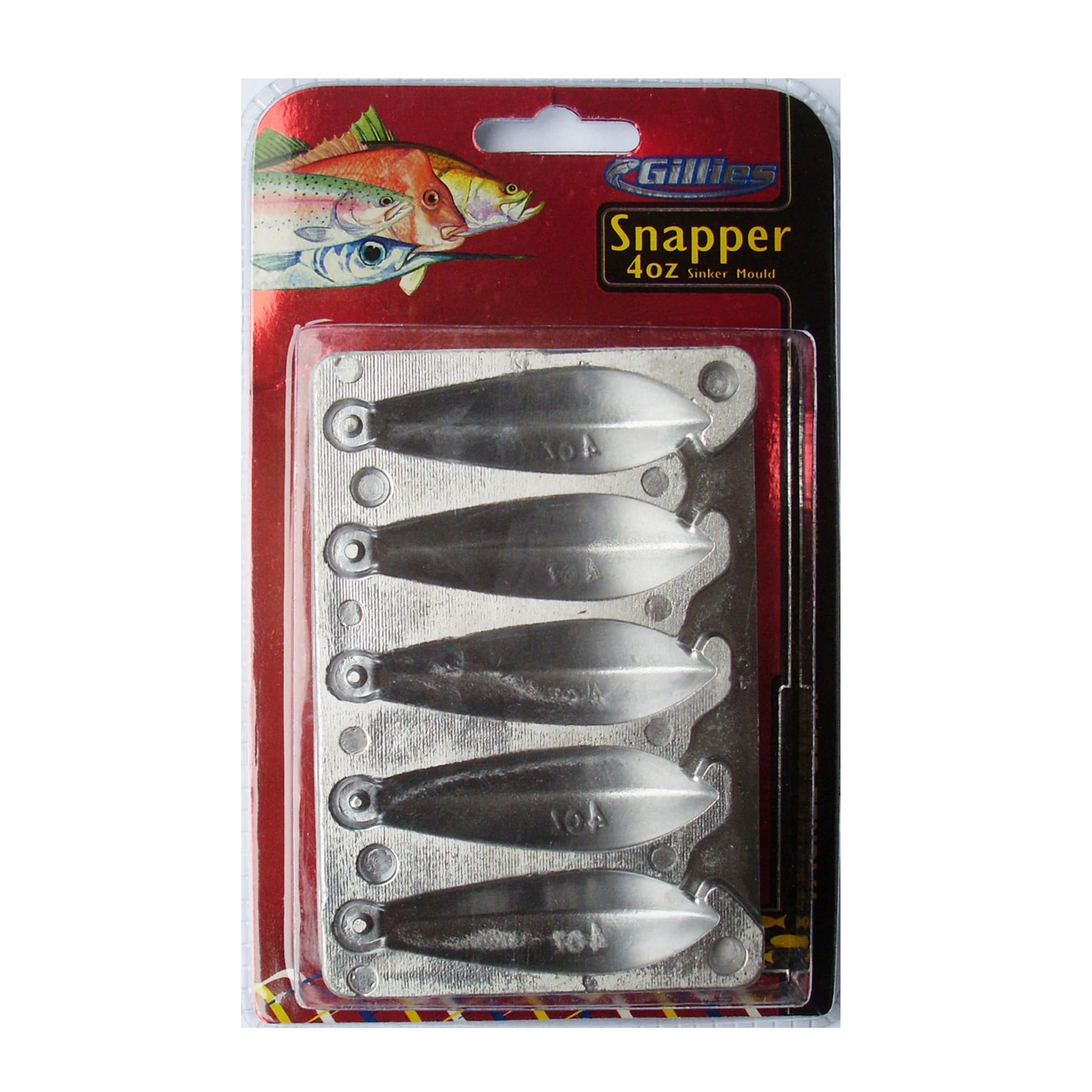 Adygil Snapper Sinker Mold – Single Cavity 8‑Ounce Lead Sinker Mold For Fishing Weights, No Handle Included