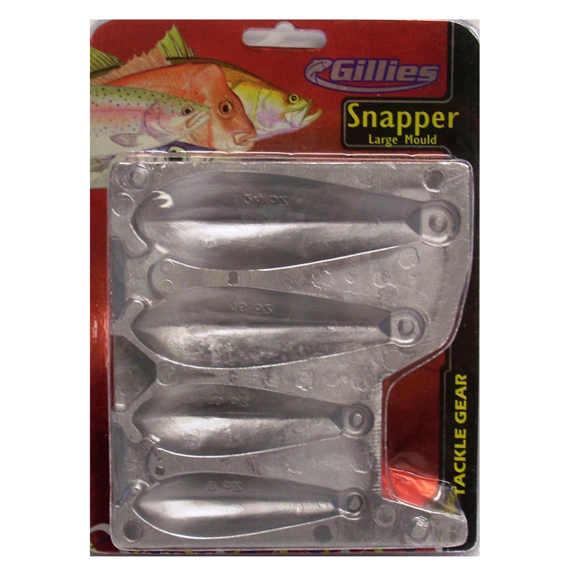 Snapper Sinker Mold with 2 Cavities and Ghana
