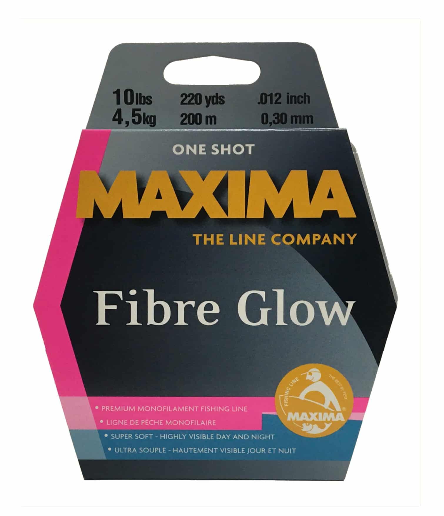 Maxima Fibre Glow Pink Monofilament Fishing Line One Shot Spool – Allways  Angling