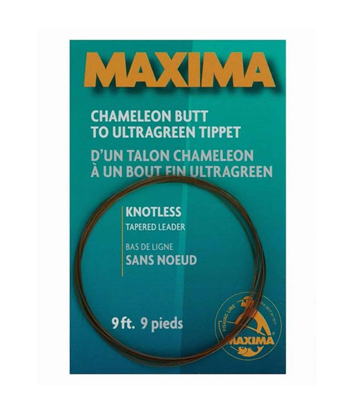 Maxima Tapered Leader - Chameleon Butt to Ultragreen Tippet - Tackle World  Adelaide Metro