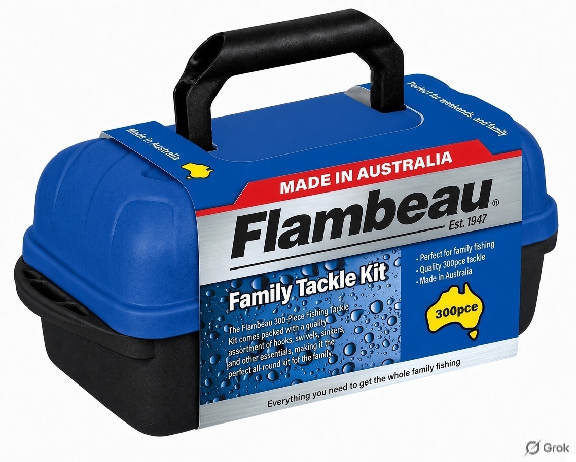 FLAMBEAU FAMILY TACKLE KIT BOX 300pc - 1 TRAY