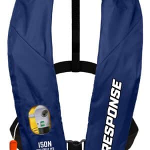 INFLATABLE JACKET 150N BLUE - AUTO/MANUAL